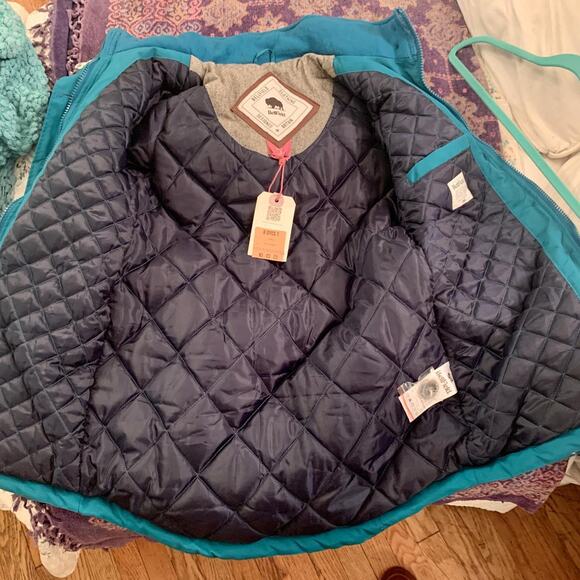 NWT BELLFIELD TEAL HOODED PARKA JACKET FUR TRIM XS - Picture 3 of 4